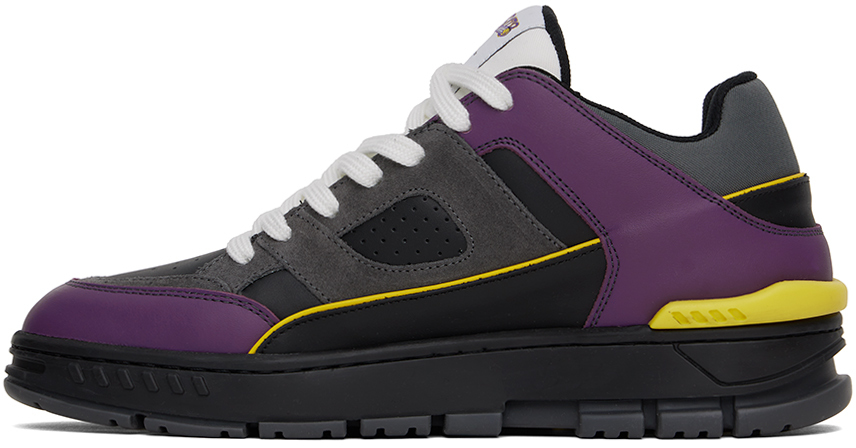 AXEL ARIGATO BLACK & PURPLE AREA TEAM COLOURS SNEAKERS