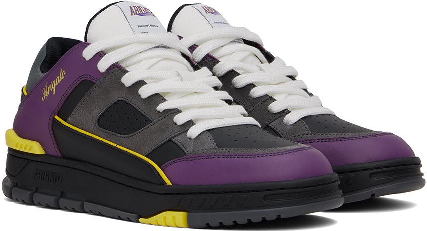 AXEL ARIGATO BLACK & PURPLE AREA TEAM COLOURS SNEAKERS