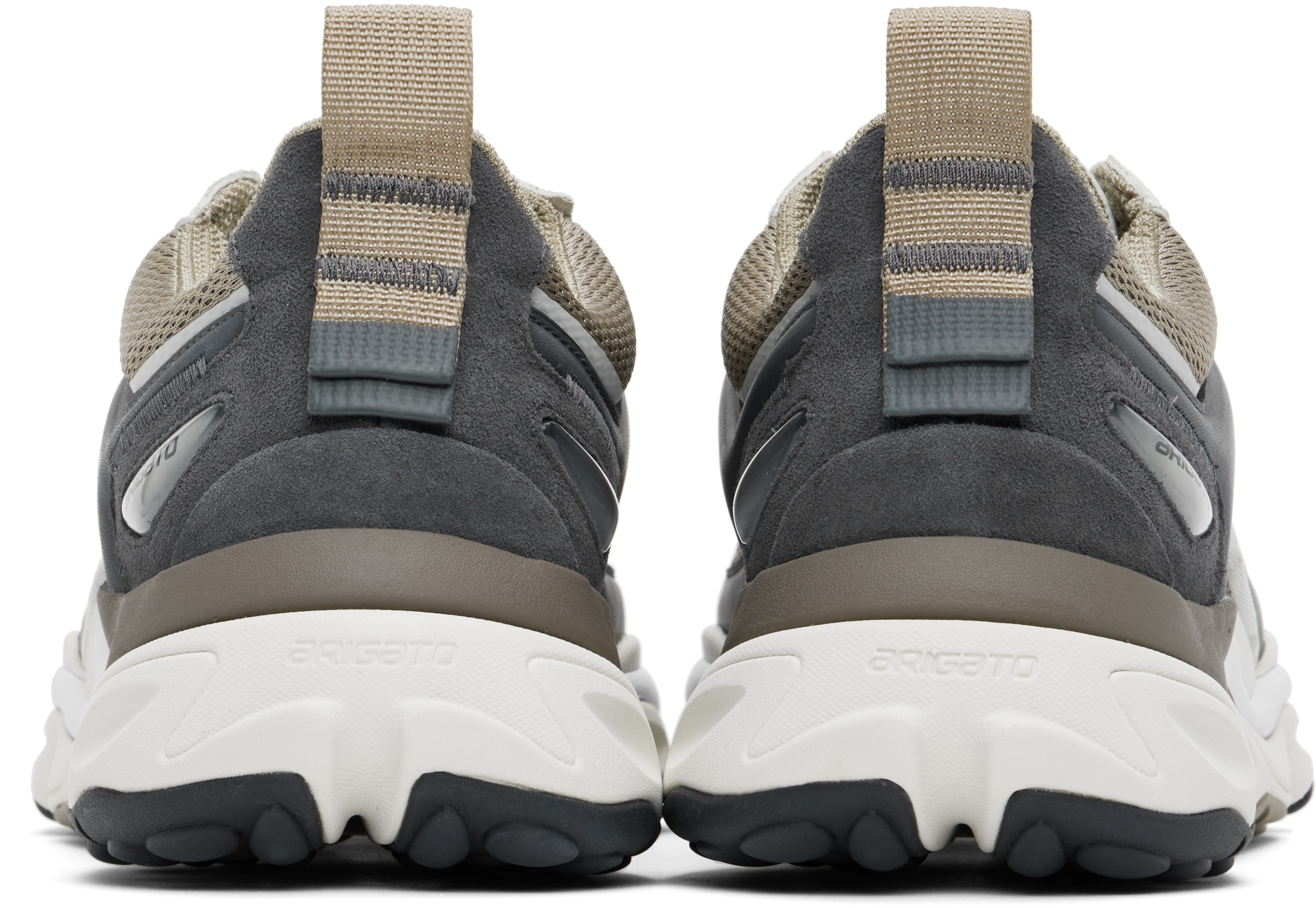 Axel Arigato Foam Collar Runner Branded Webbing In White/beige