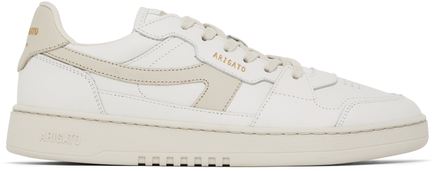 Shop Axel Arigato White & Beige Dice-a Sneakers In White/off White