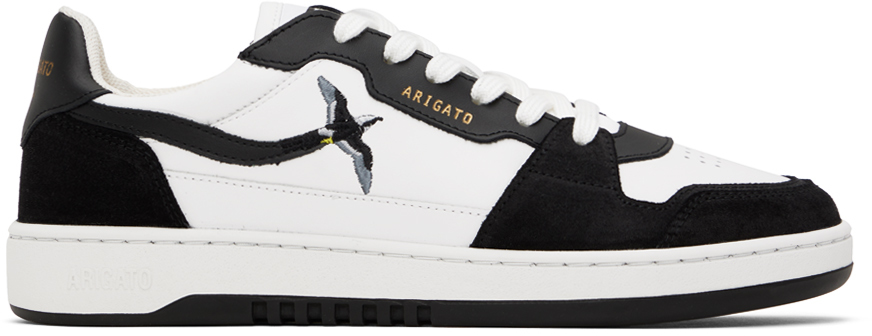 White & Black Dice Lo Bee Bird Sneakers by Axel Arigato on Sale