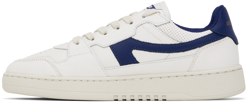 Axel Arigato Dice-a Leather Sneakers In White / Blue