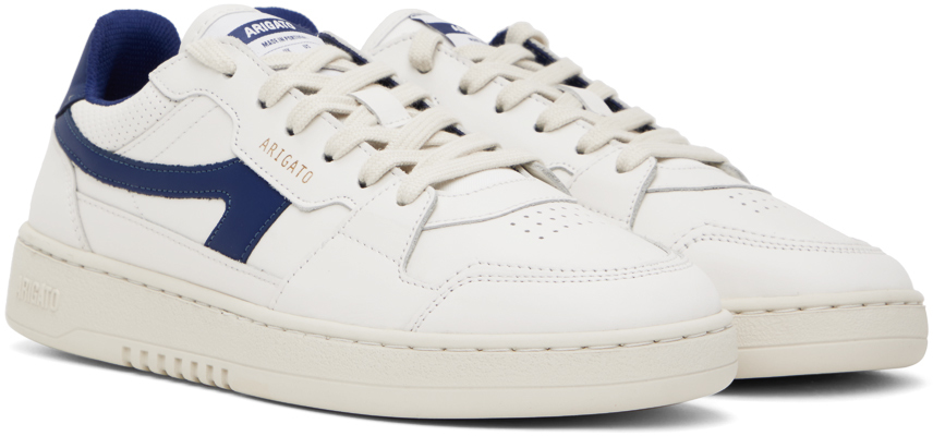 Axel Arigato Dice-a Leather Sneakers In White / Blue