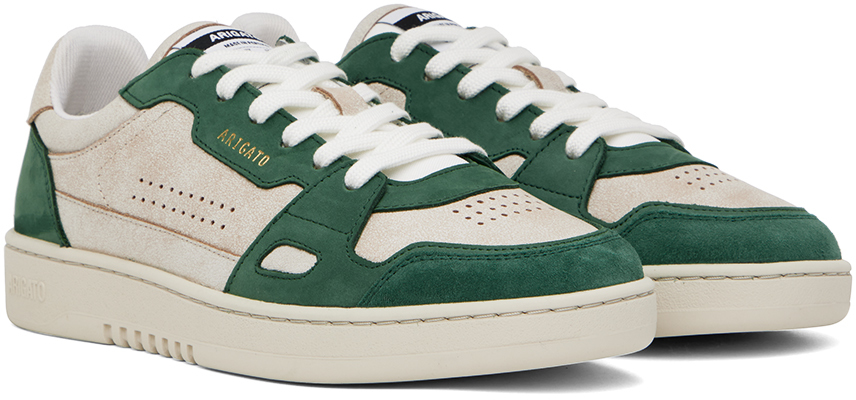 Off-White & Green Dice Lo Sneakers - Thumbnail 4