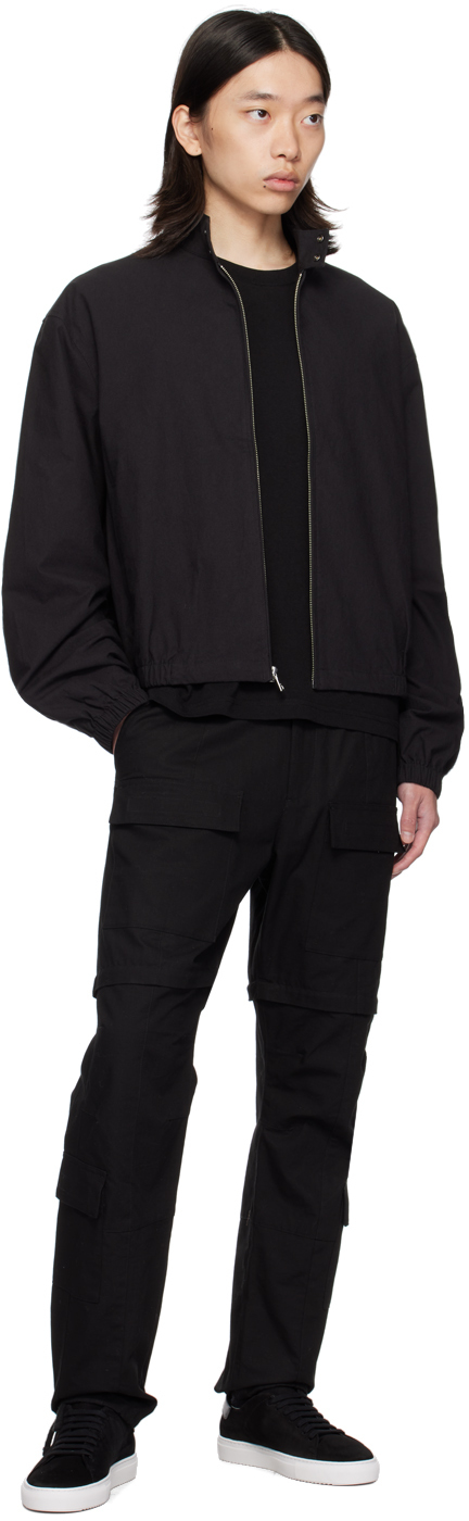 Axel Arigato '90 Clean' Black Low Top Sneakers With Logo Lettering On The Side In Black / White