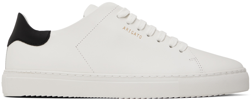 Shop Axel Arigato White & Black Clean 90 Sneakers In White Black