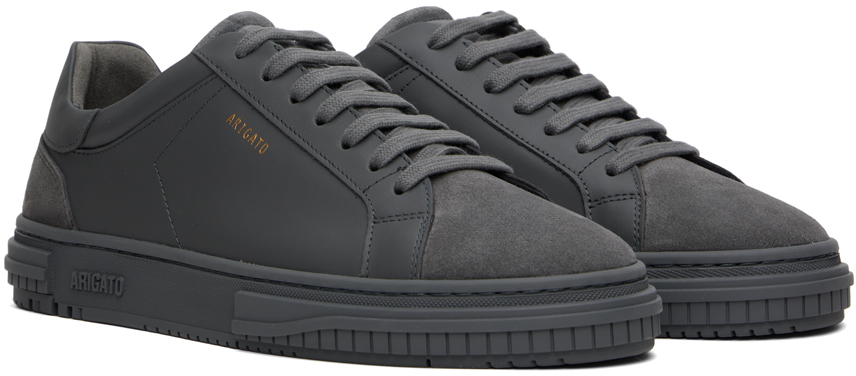 Axel Arigato Men's Atlas Leather And Suede Low-top Sneakers In Dark Grey