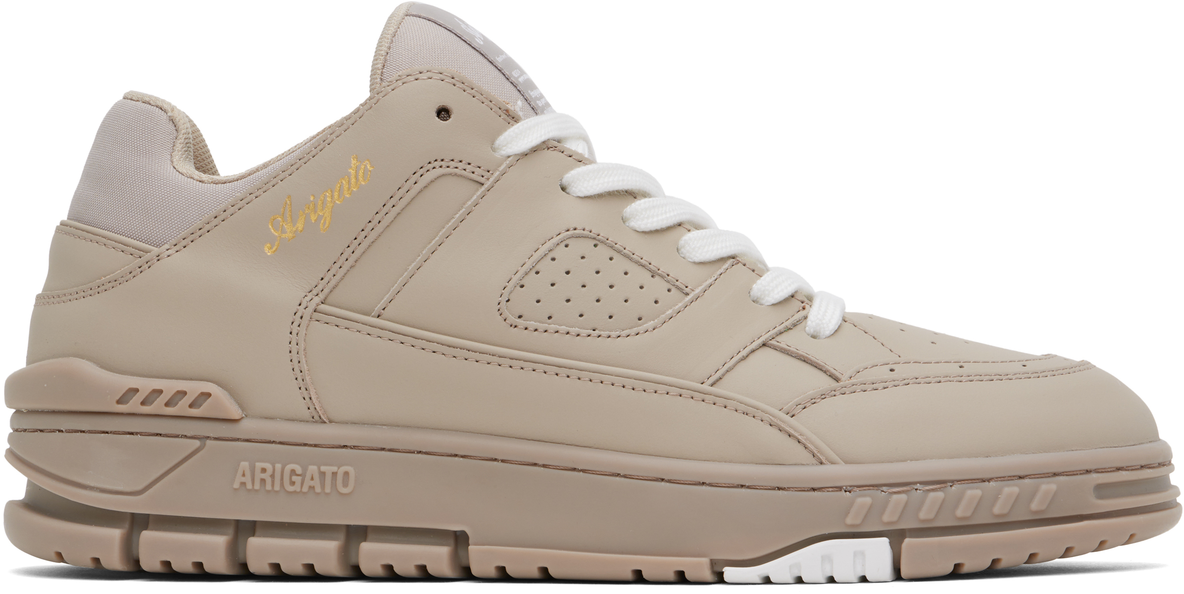 Shop Axel Arigato Taupe Area Lo Sneakers In Beige/beige