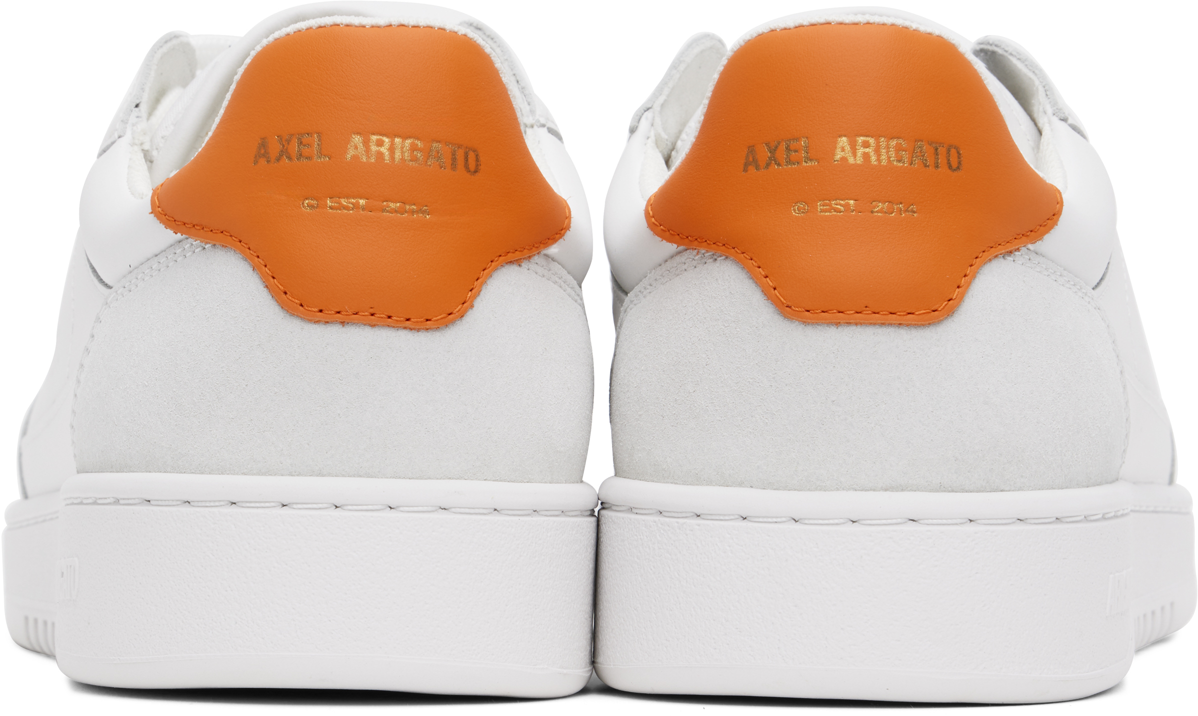 Axel Arigato Dice Sneakers In White/orange
