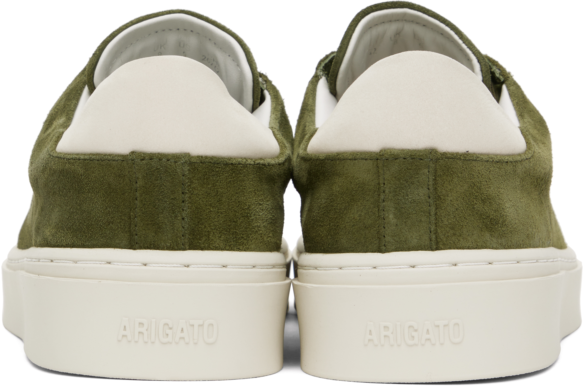 AXEL ARIGATO KHAKI COURT SUEDE SNEAKERS 