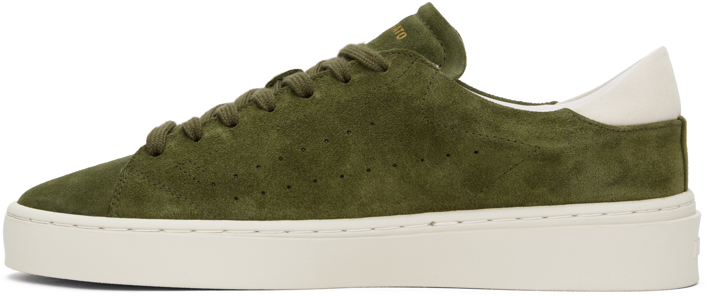 AXEL ARIGATO KHAKI COURT SUEDE SNEAKERS 