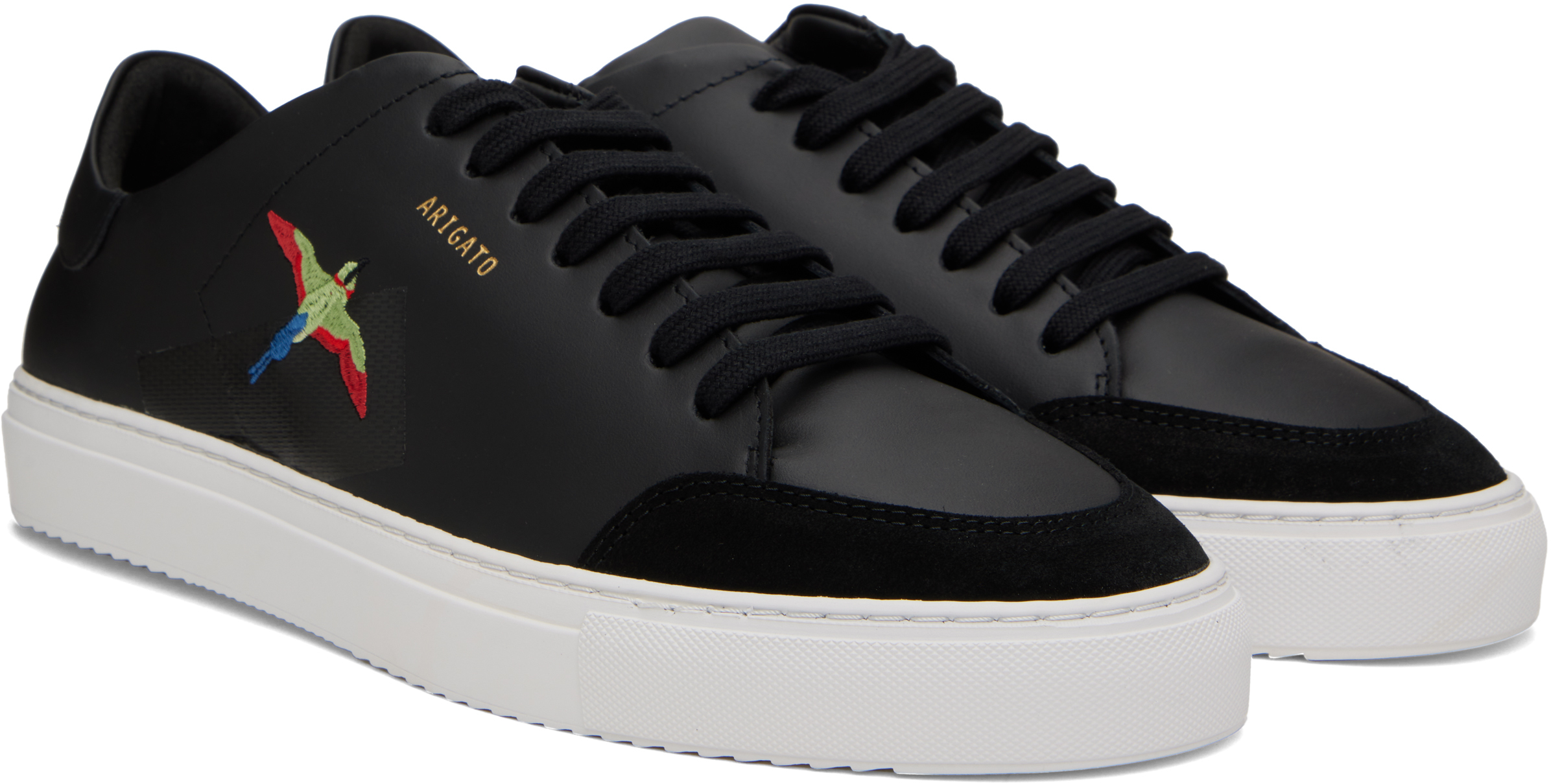 Axel Arigato Clean 180 Bee Bird Sneakers In Black/white