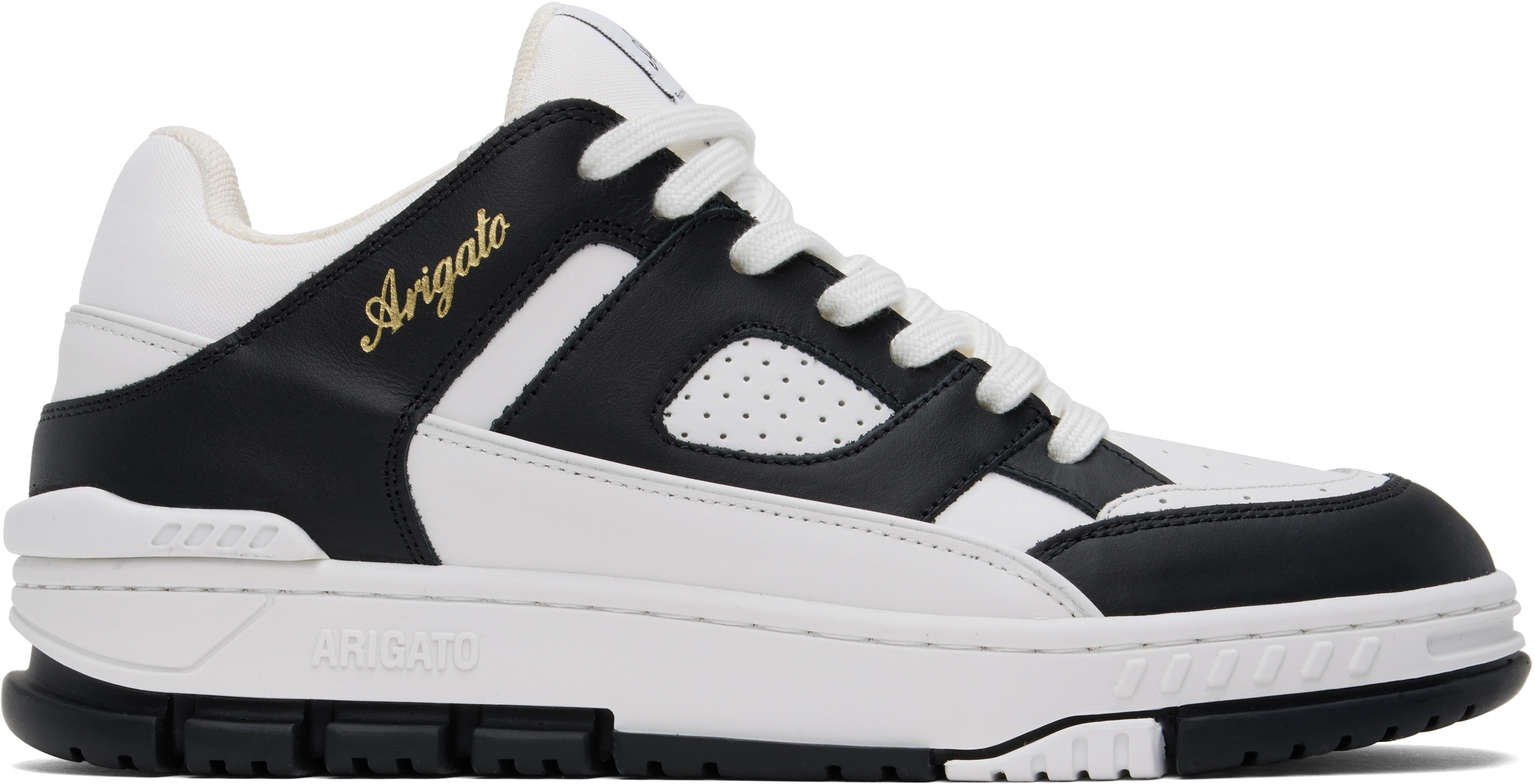 White & Black Area Lo Sneakers