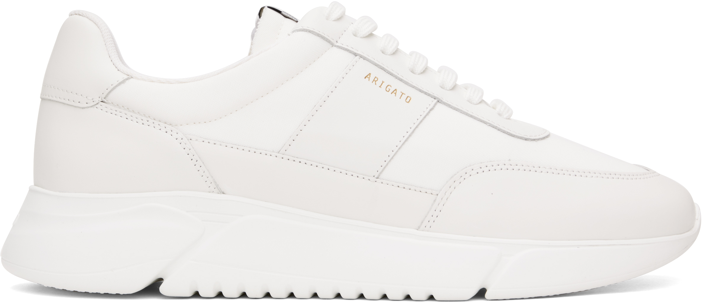 Shop Axel Arigato White Genesis Vintage Runner Sneakers In White/white