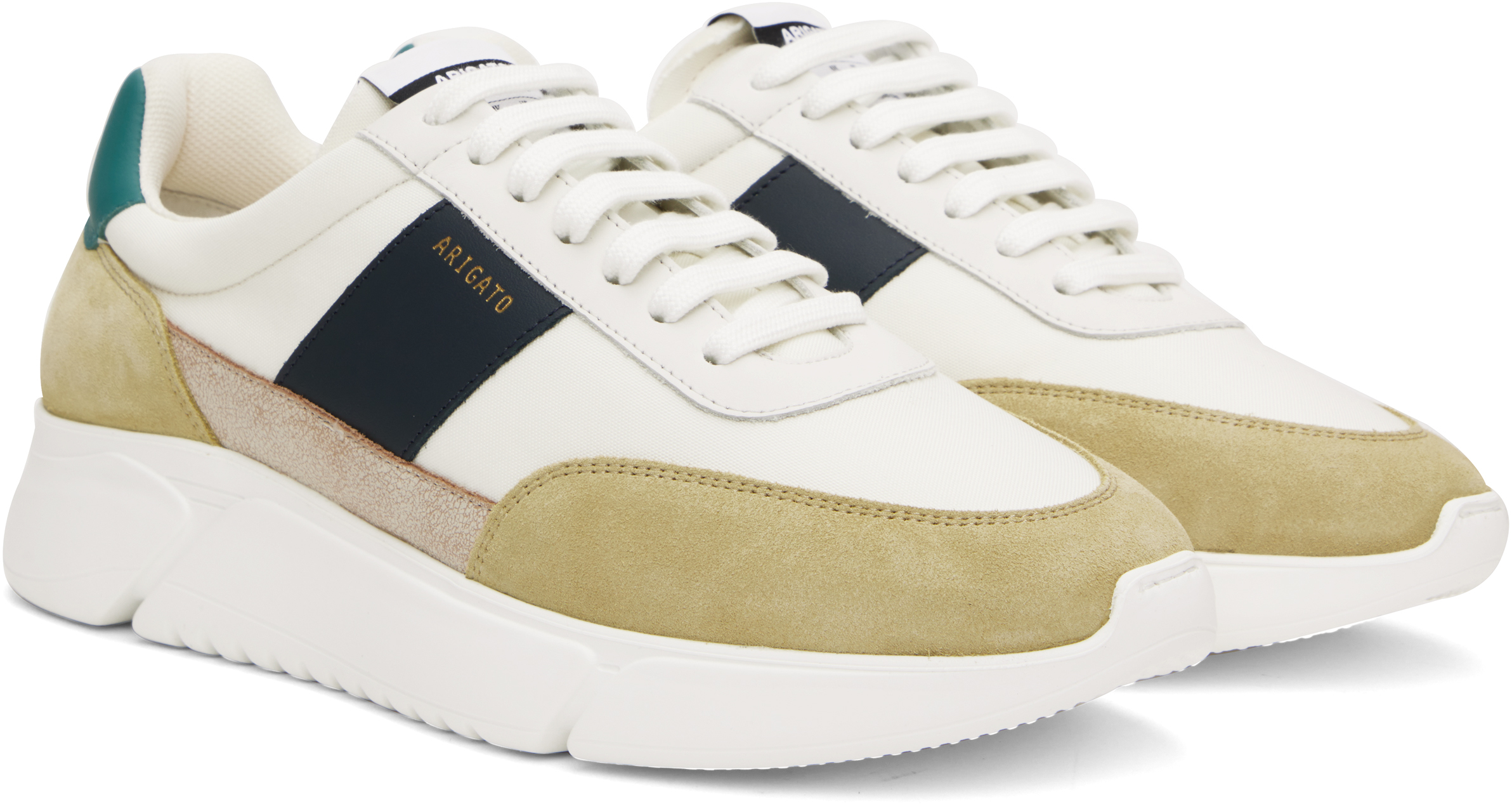 Axel Arigato Genesis Vintage Panelled Sneakers In Grey/multi