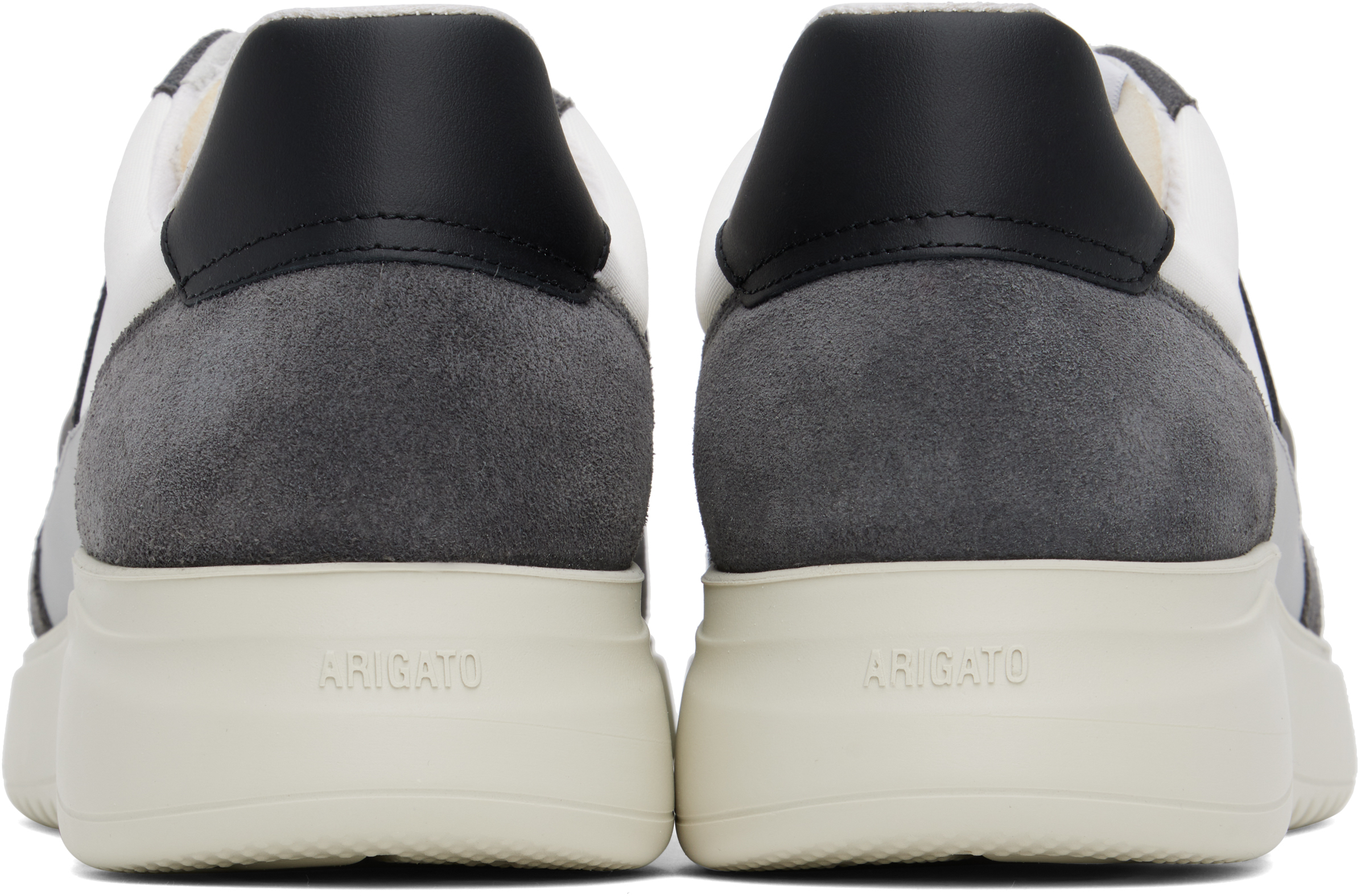Axel Arigato White Fabric And Leather Sneaker In White/black/grey