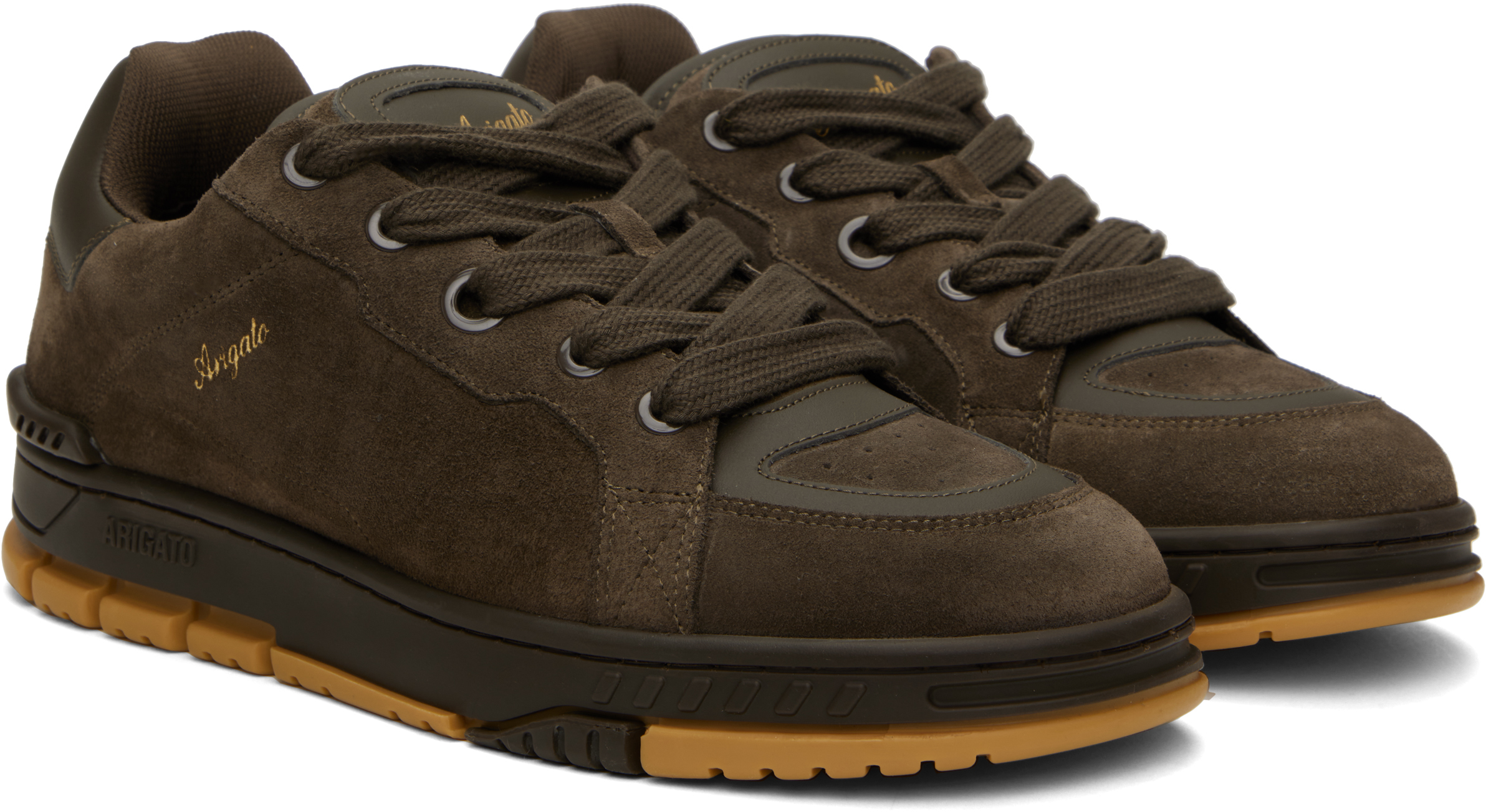 Axel Arigato Lace-up Low-cut Casual Shoes In Dk Brown/gum