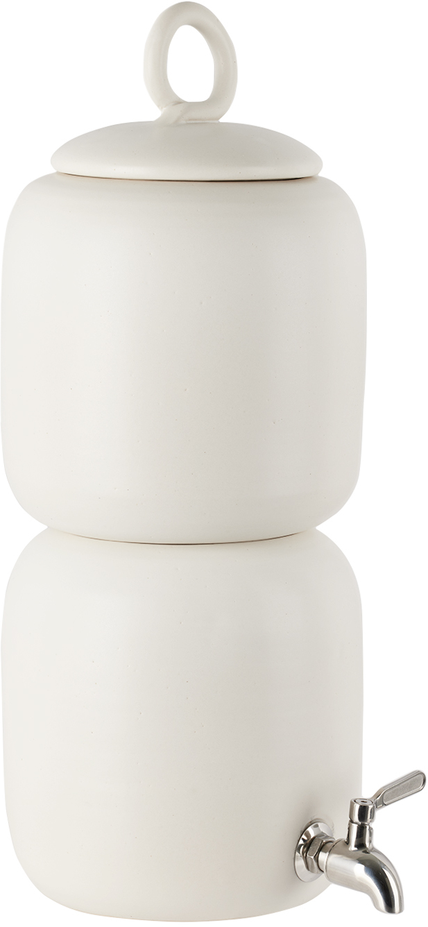 Endless Rhythm Ssense Exclusive Ceramic Gravity Fed Water Filter & Dispenser In White