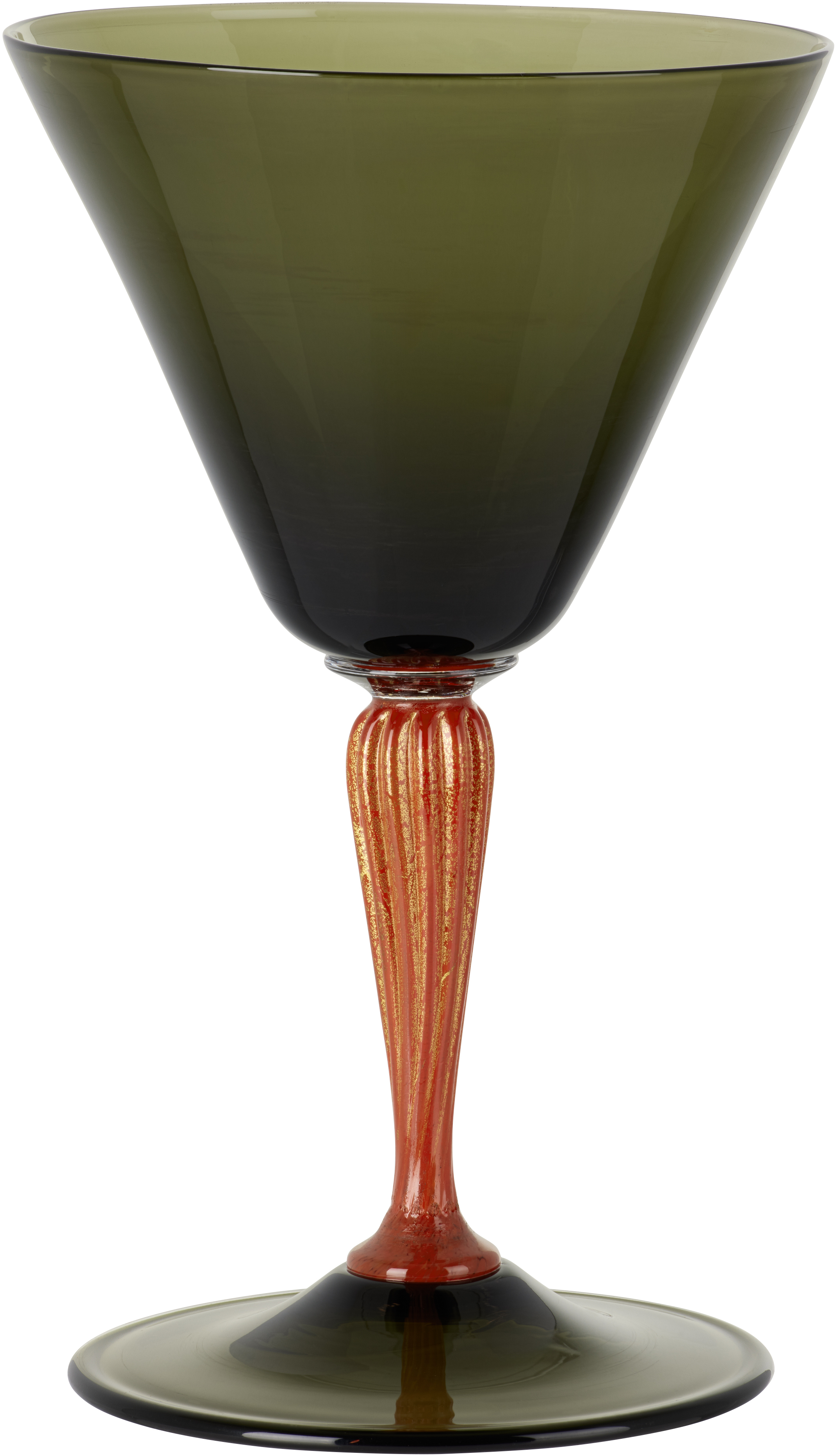 Charlie Larouche-potvin Green Earth Tone Big Goblet In Eel Green
