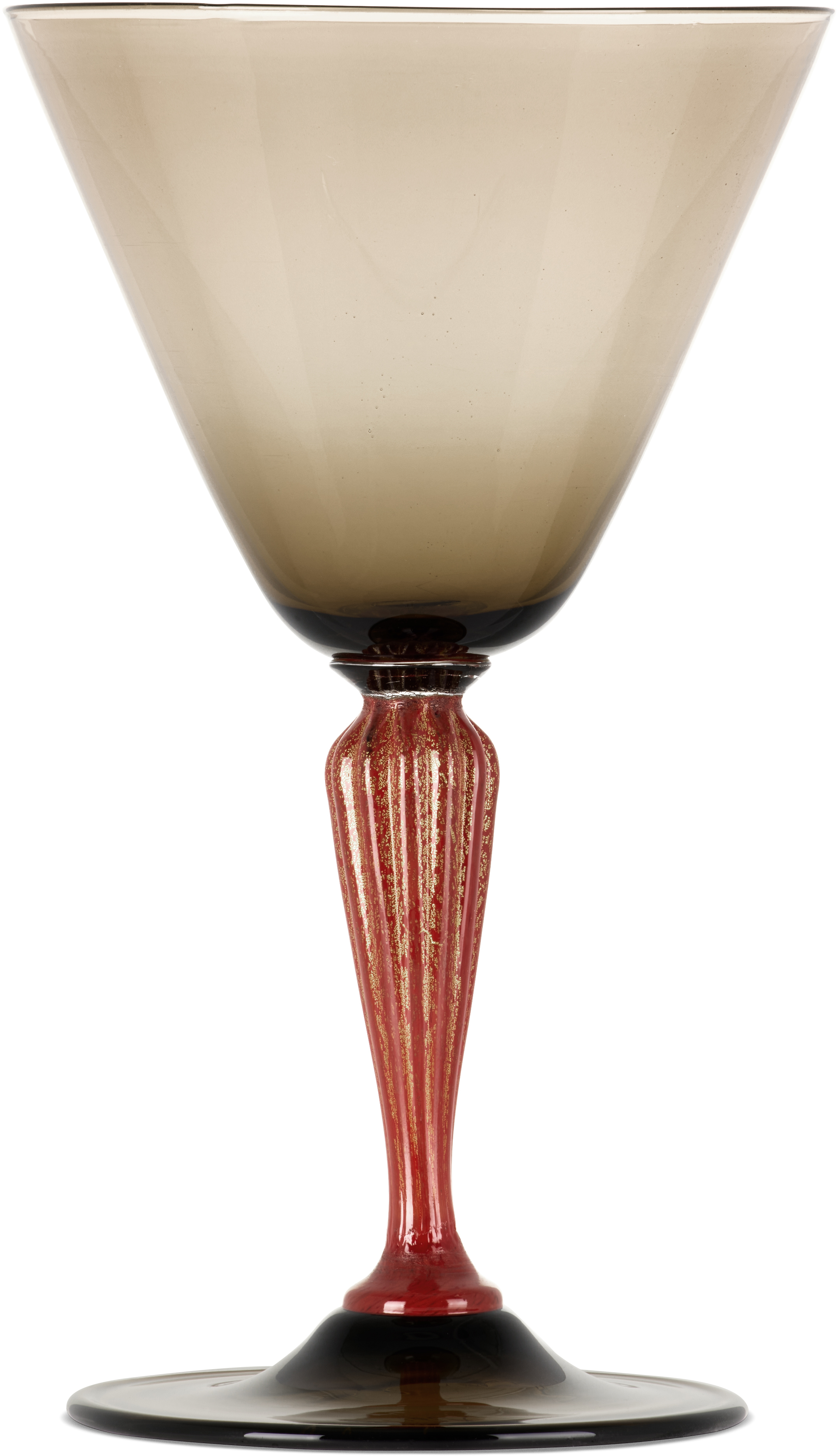 Charlie Larouche-potvin Brown Earth Tone Big Goblet In Smokey Brown