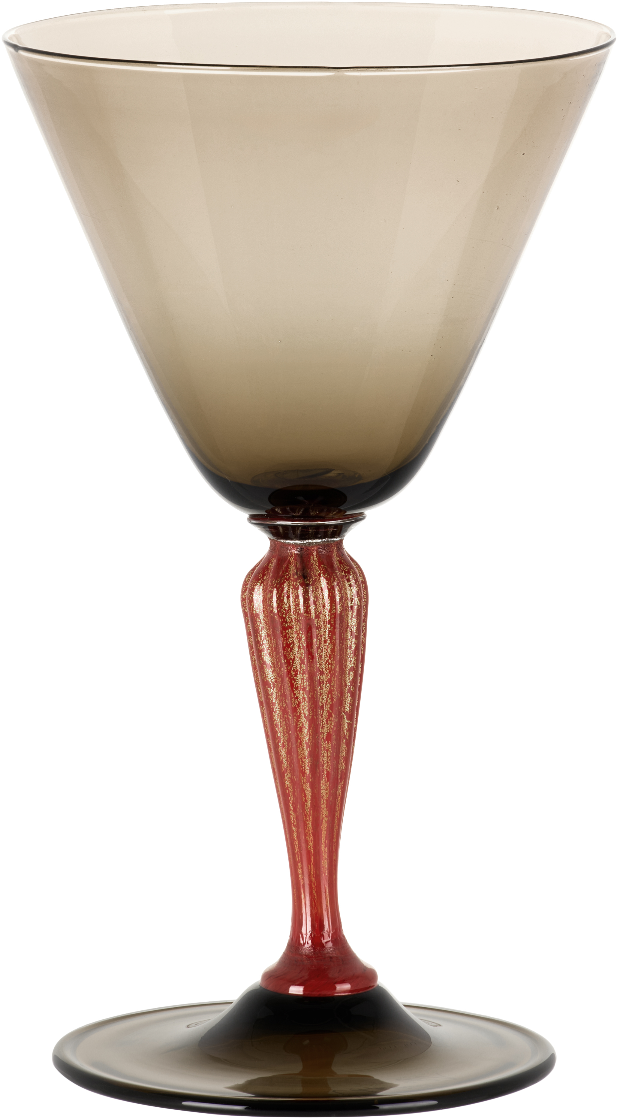 Charlie Larouche-potvin Brown Earth Tone Big Goblet In Smokey Brown