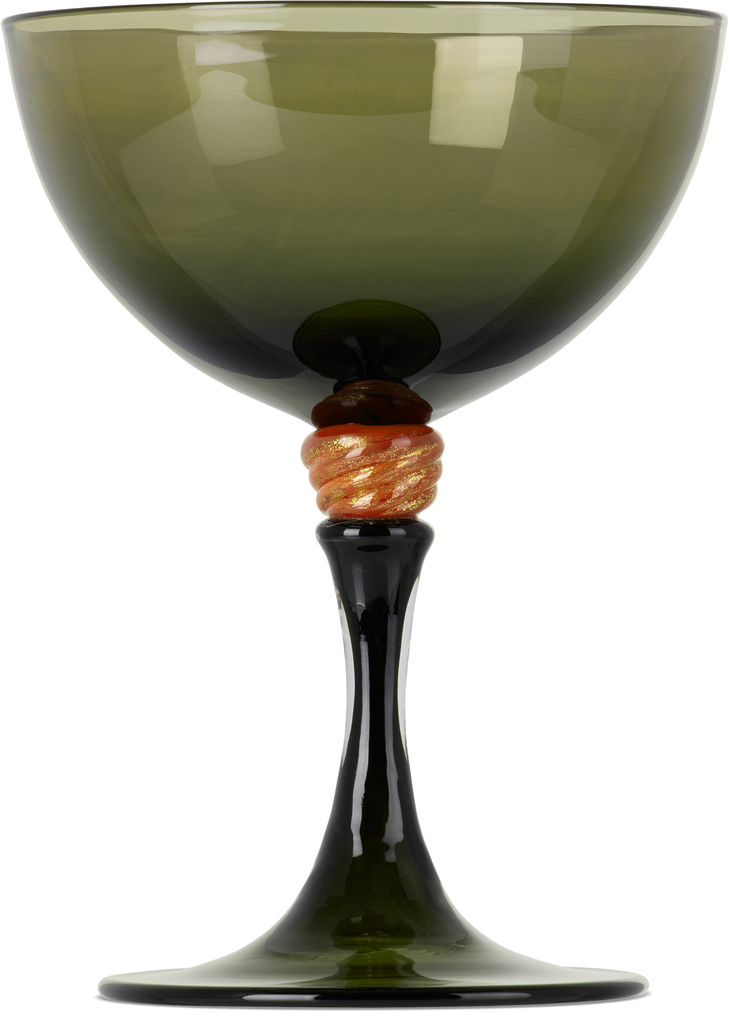 Charlie Larouche-potvin Green Earth Tone Small Goblet In Eel Green