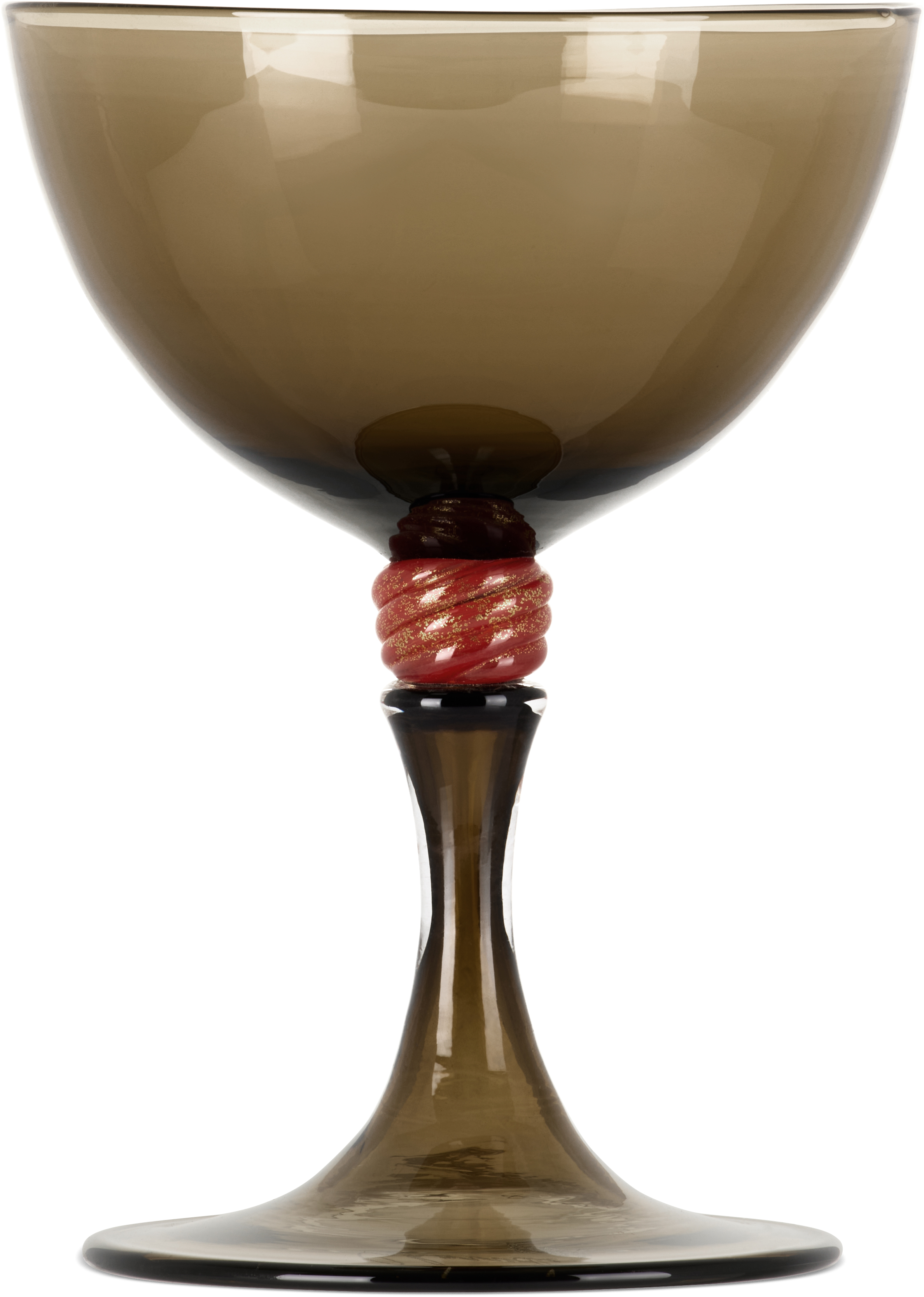 Charlie Larouche-potvin Brown Earth Tone Small Goblet In Smokey Brown