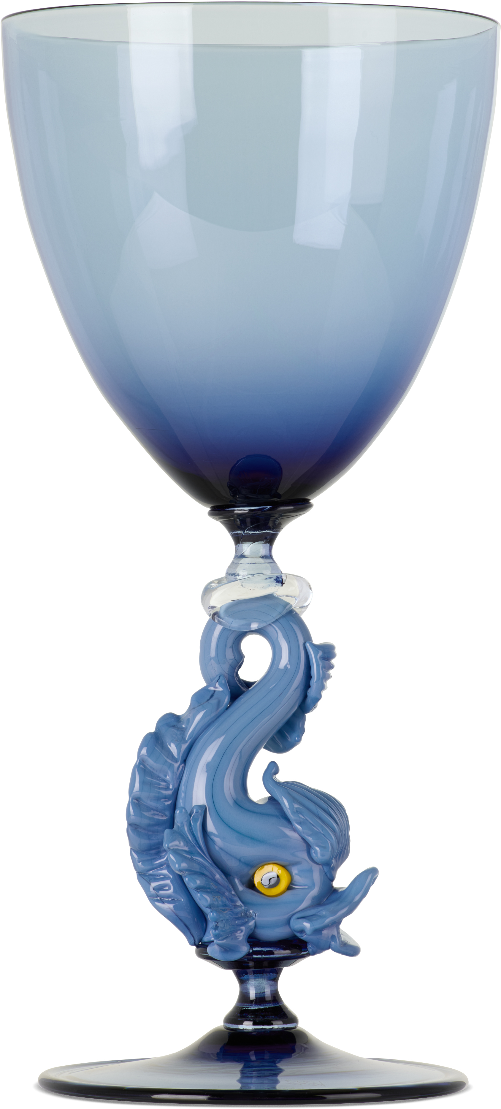 Charlie Larouche-potvin Ssense Exclusive Blue Fish Wine Glass In Blue