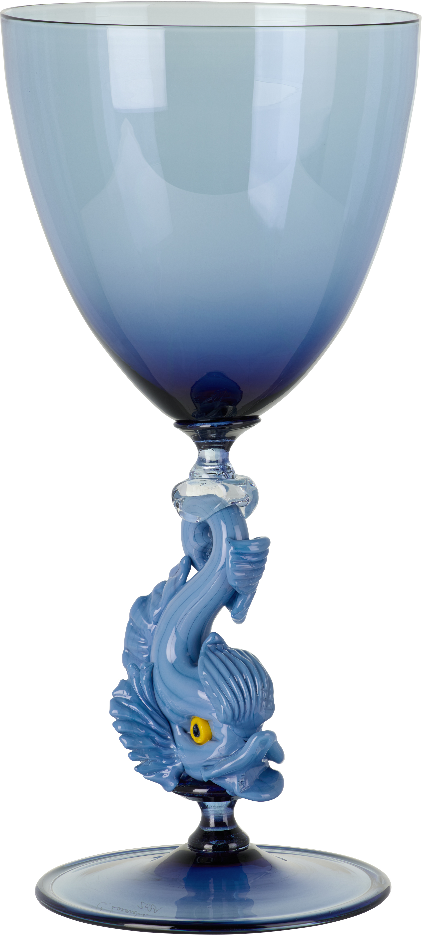 Charlie Larouche-potvin Ssense Exclusive Blue Fish Wine Glass In Blue