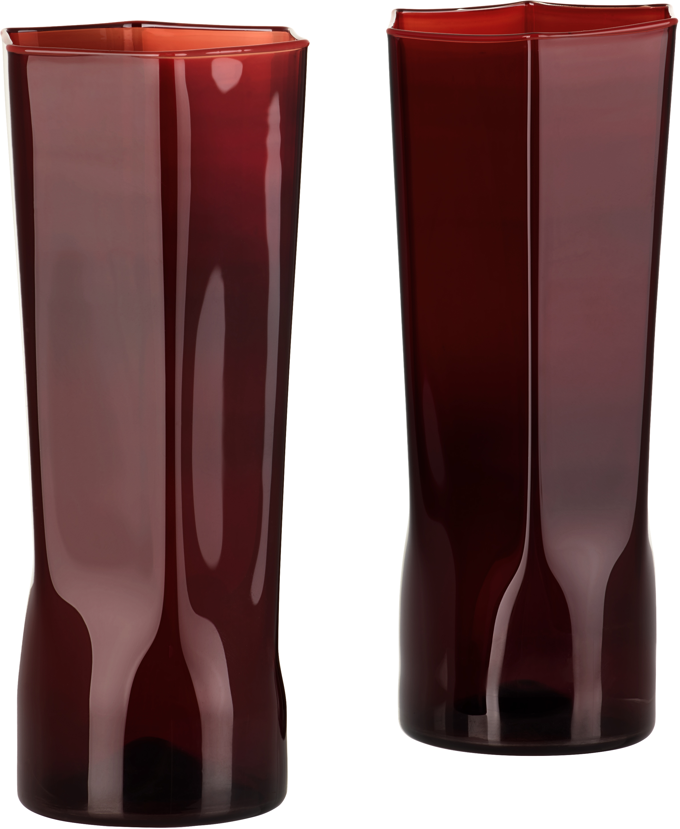 Charlie Larouche-potvin Red Hexagonal Tumbler Set In Blood Red