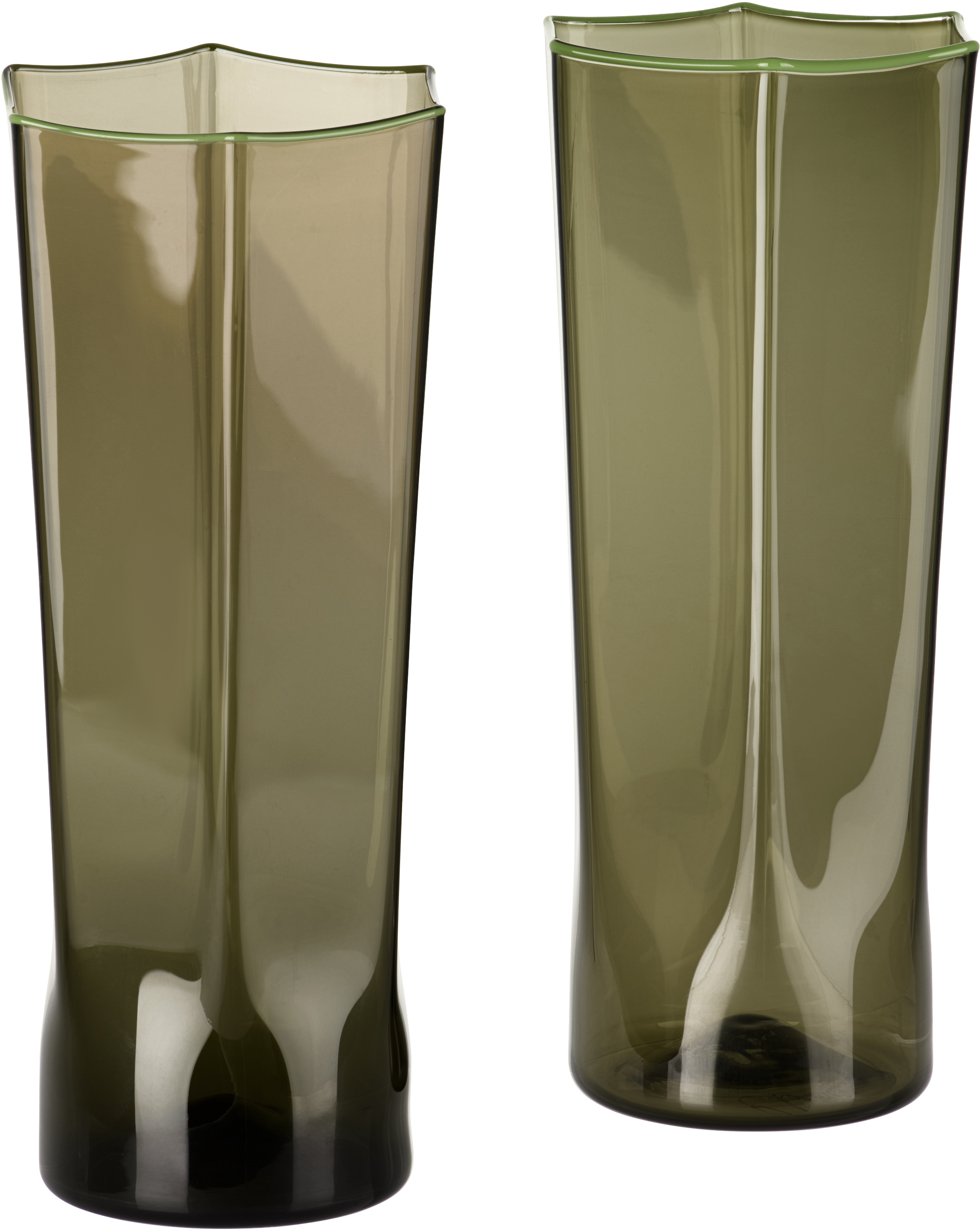 Charlie Larouche-potvin Green Hexagonal Tumbler Set In Eel Green