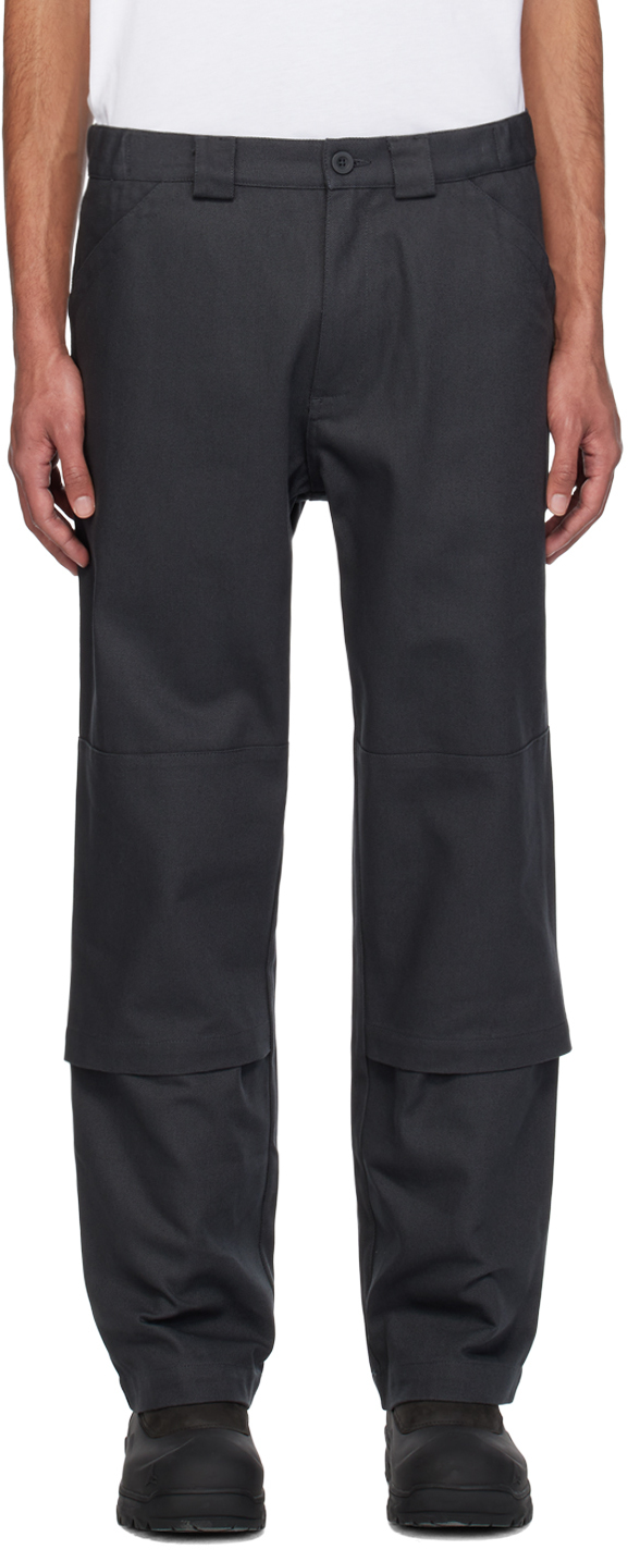 Gray Replicated Trousers