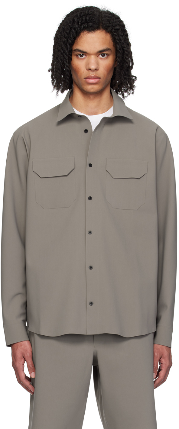 Taupe Bonded Shirt