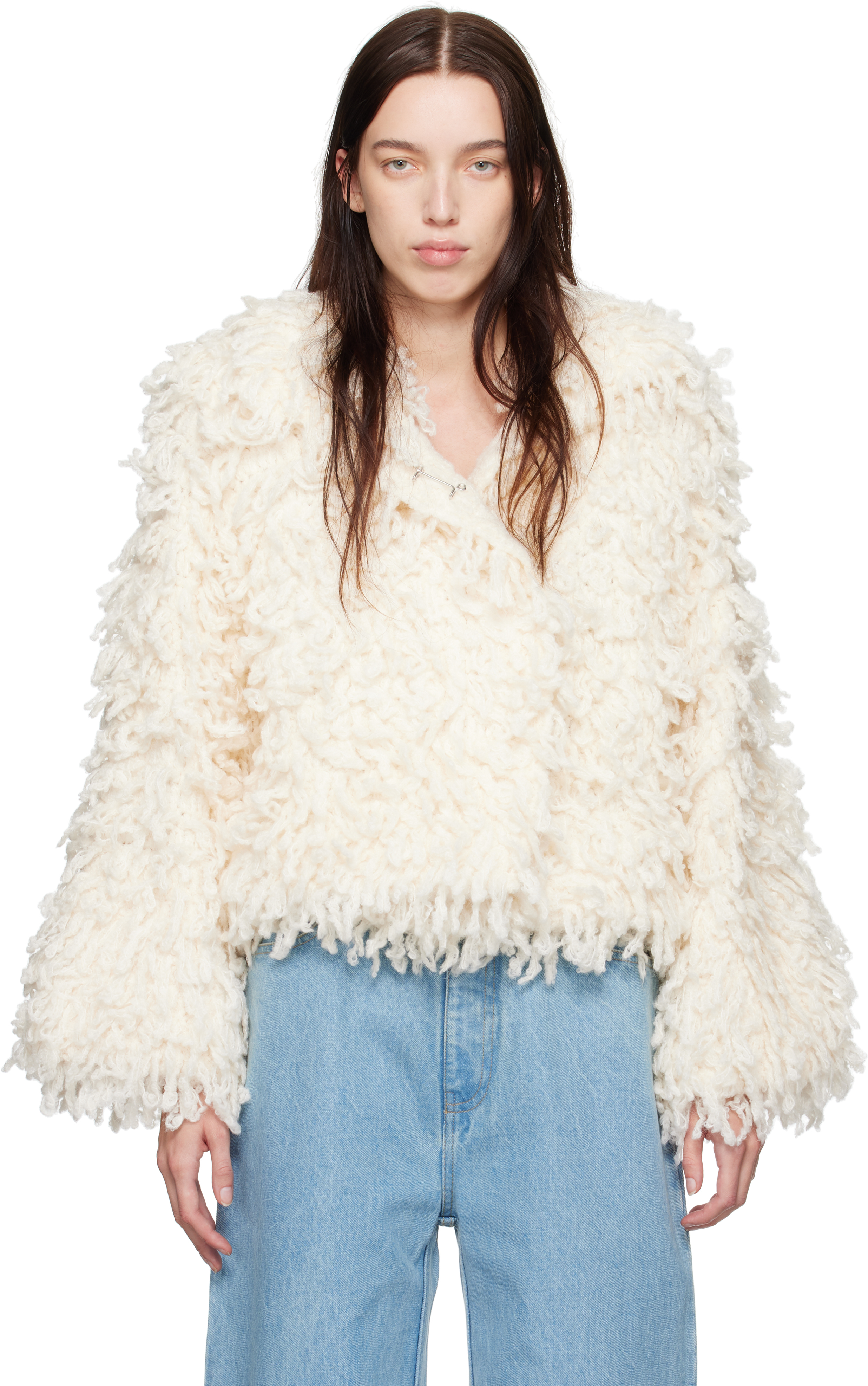 Off-White Valais Hand Crochet Jacket