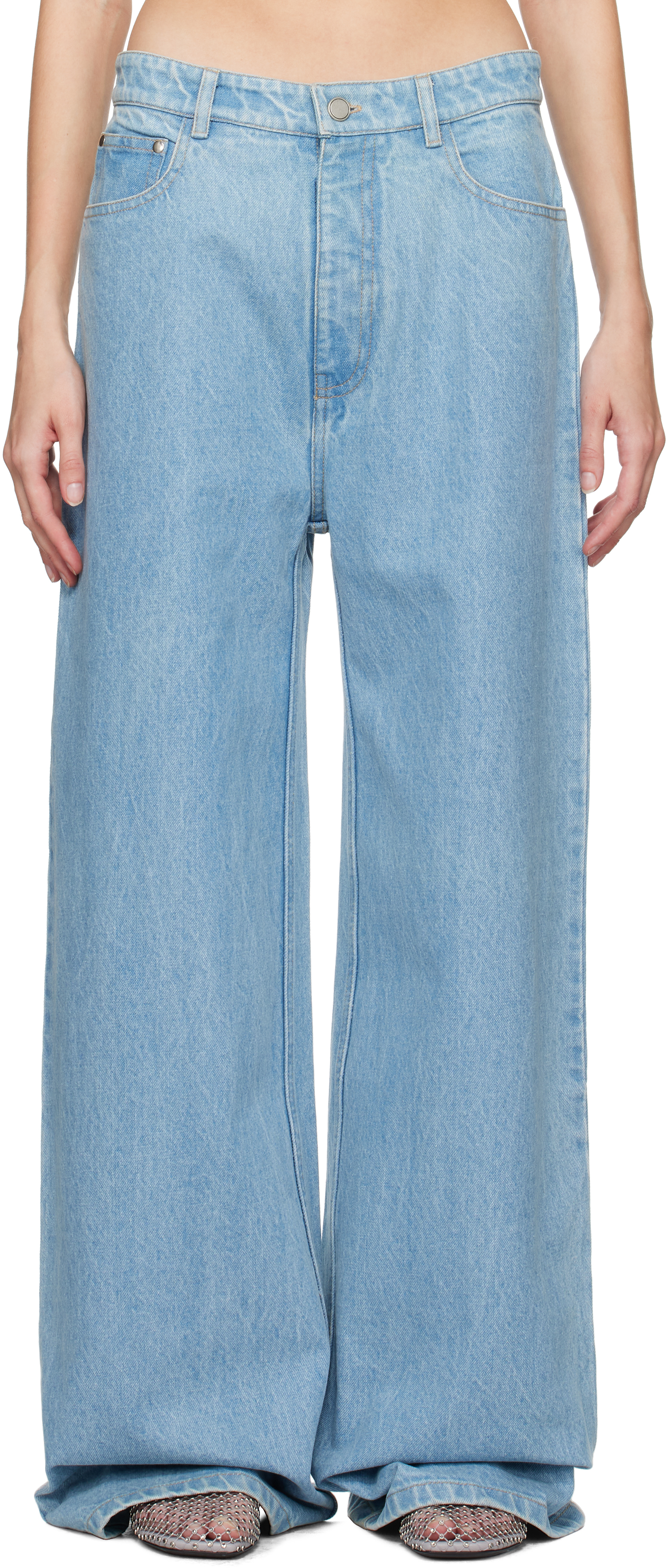 デニム・ジーパン CHRISTOPHER ESBER Women Denim Pants 412581 24025365 Black Christopher Esber Jeans In Black Cotton | italist