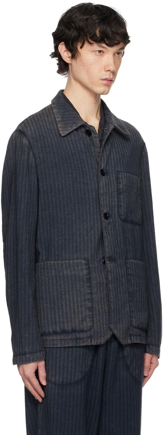 BARENA VENEZIA NAVY VISAL RENGA OVERSHIRT