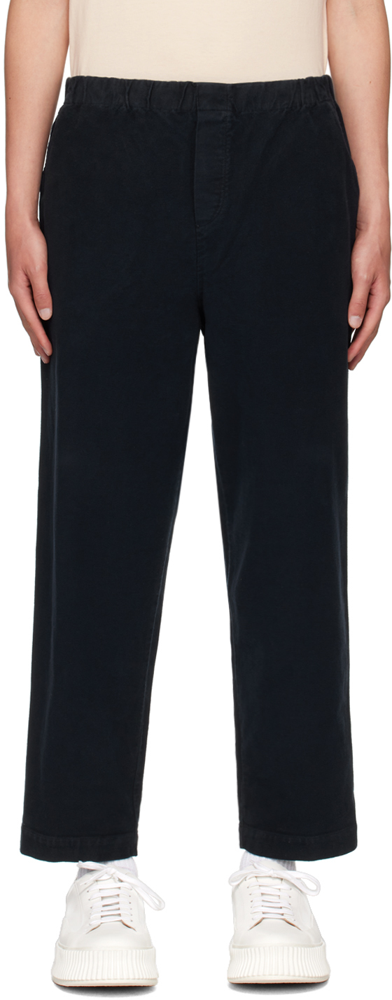 Shop Barena Venezia Navy Cordier Trousers In Navy 170