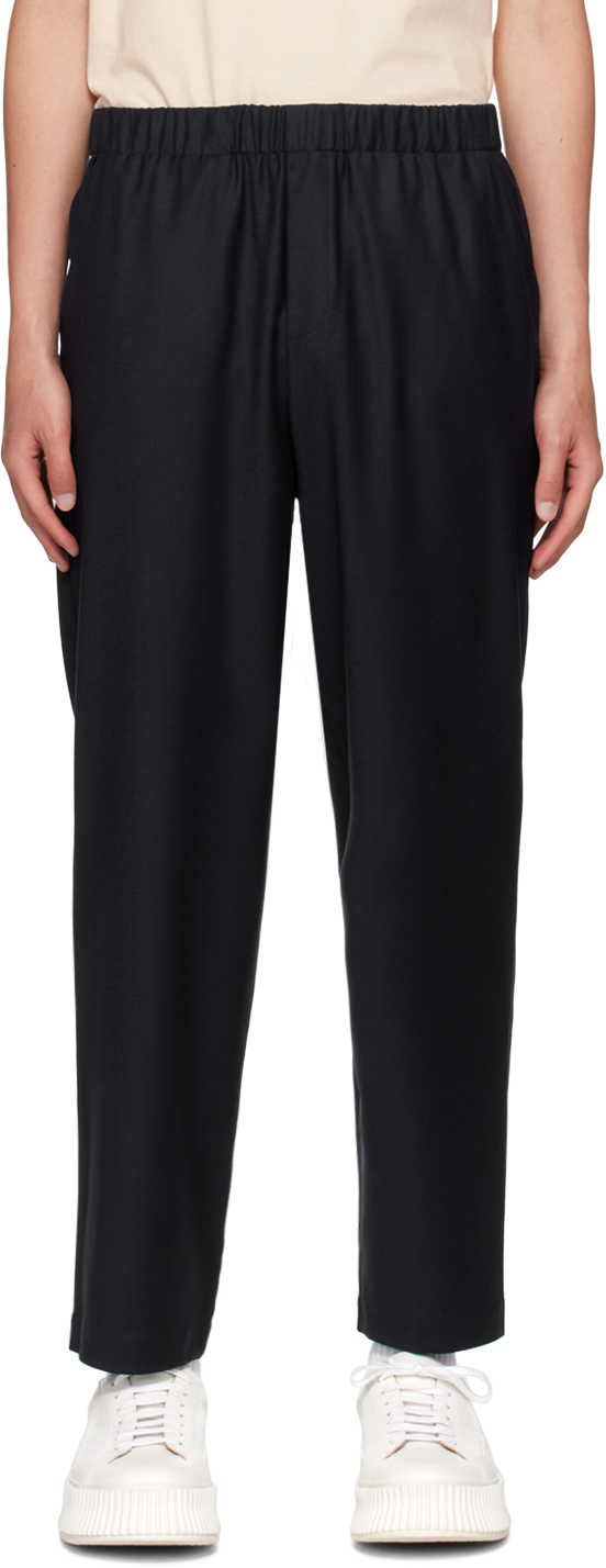 Shop Barena Venezia Navy Cordier Trousers In Navy 170