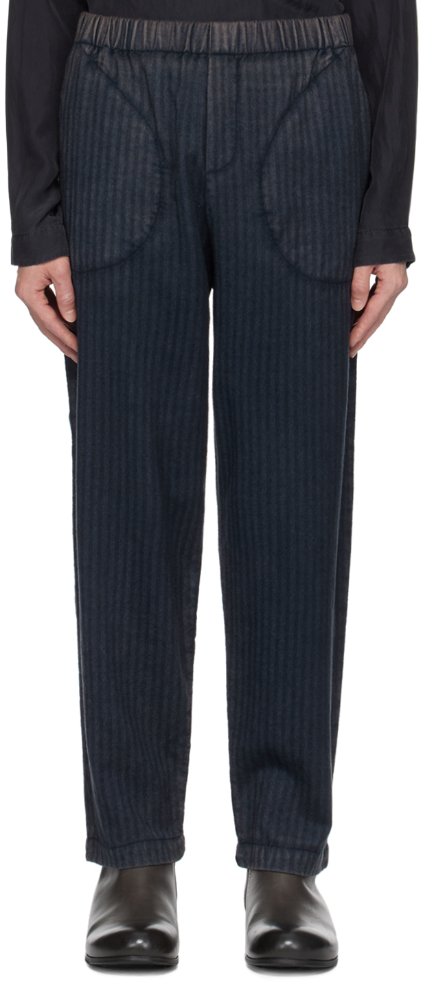 Shop Barena Venezia Navy Bioto Renga Trousers In 170