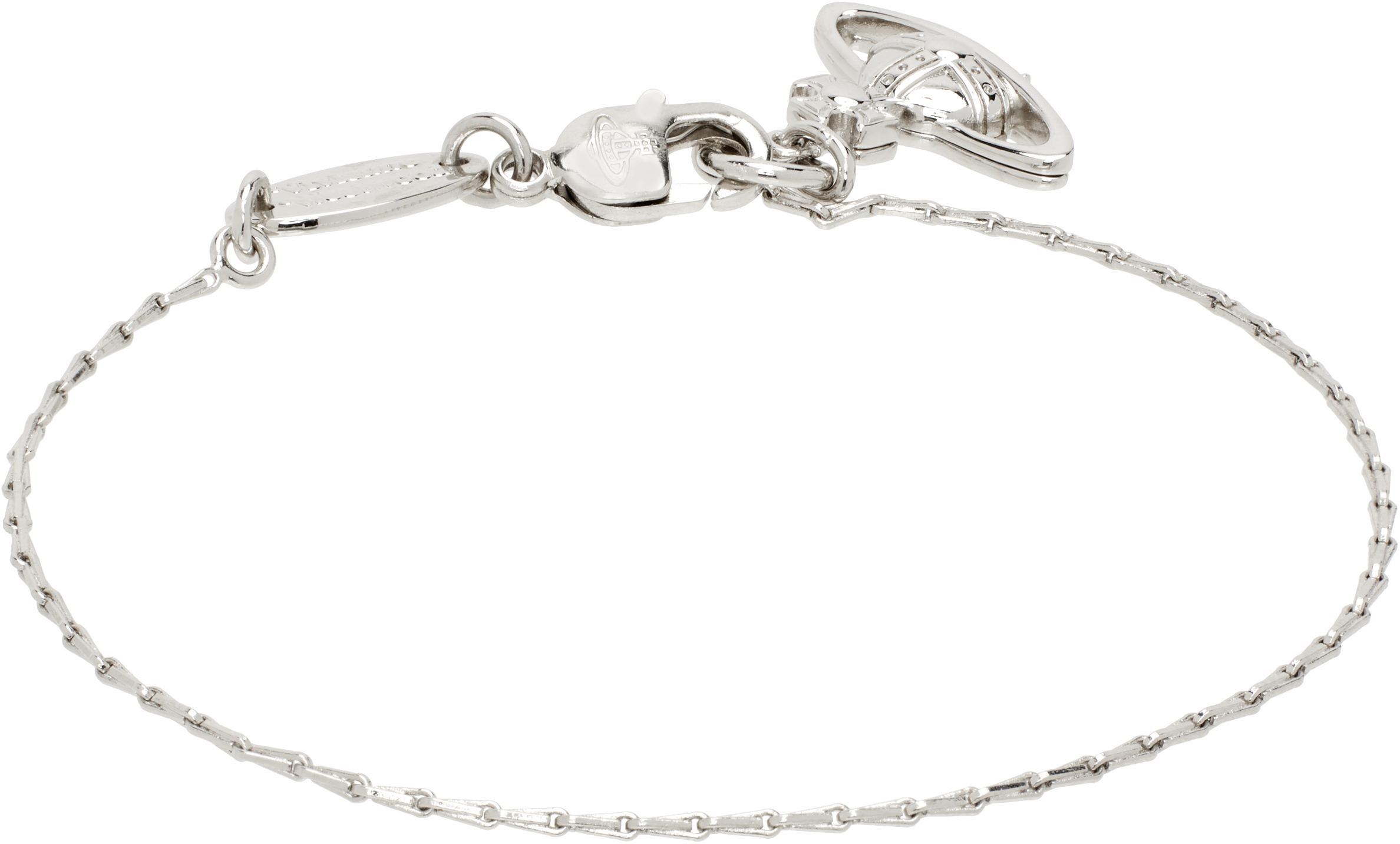 Shop Vivienne Westwood Silver Suzie Bracelet In P019 Platinum