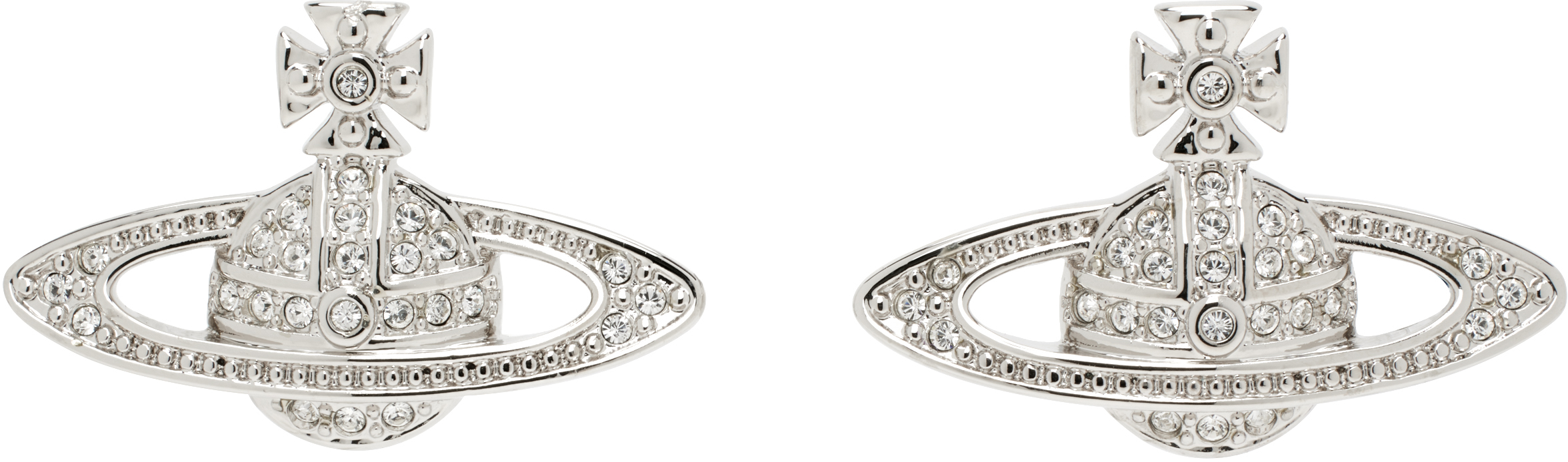 Silver Mini Bas Relief Earrings