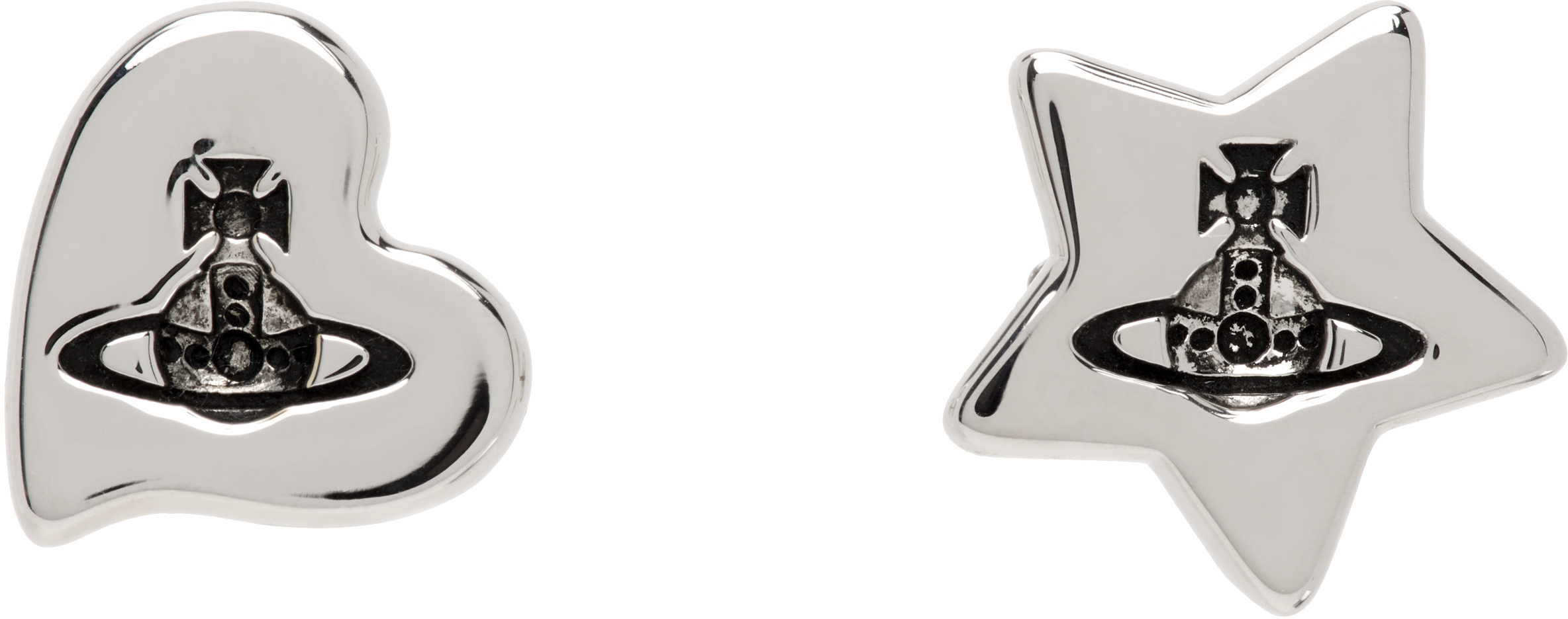 Shop Vivienne Westwood Silver Priscilla Earrings In P157 Platinum