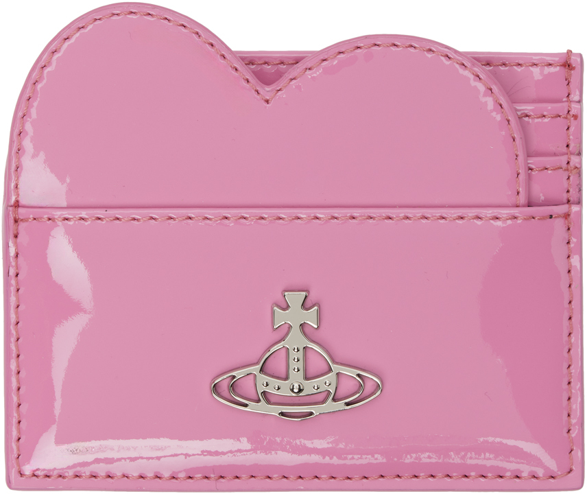 Shop Vivienne Westwood ピンク Heart カードケース In G406 Pink