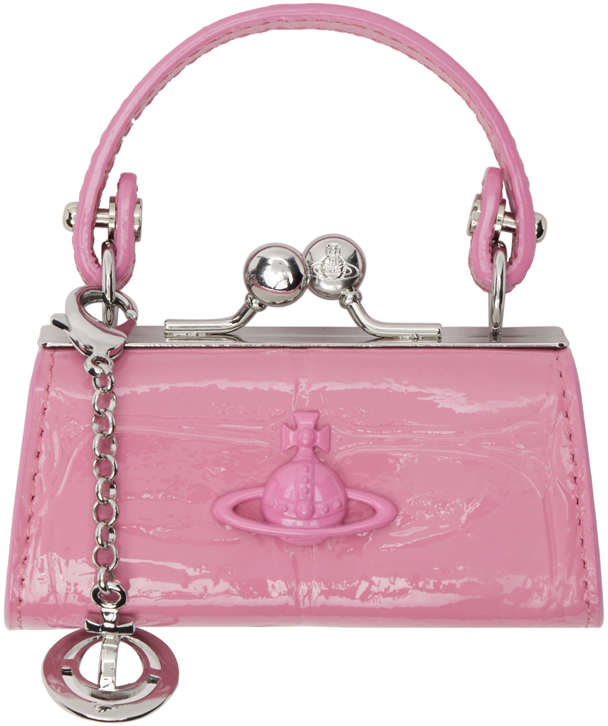 Shop Vivienne Westwood ピンク Doll バッグ In G407 Pink Enamel Orb