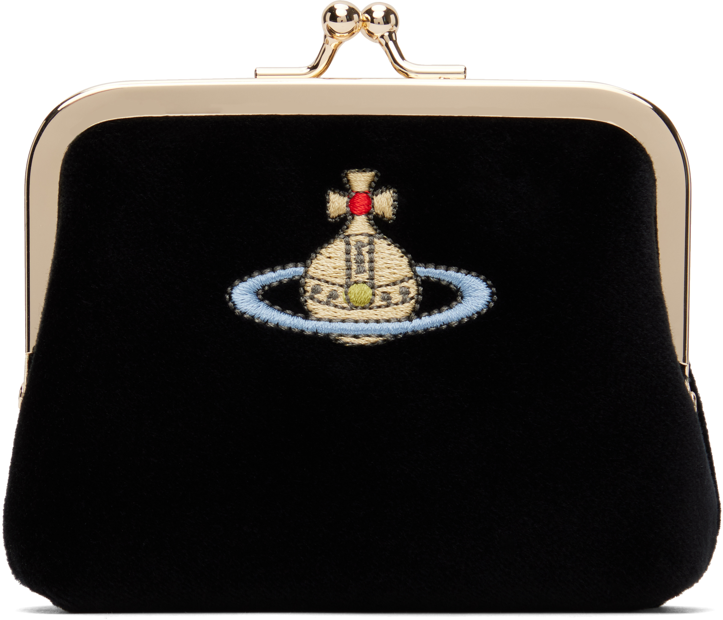 Shop Vivienne Westwood Black Frame Coin Pouch In N401 Black