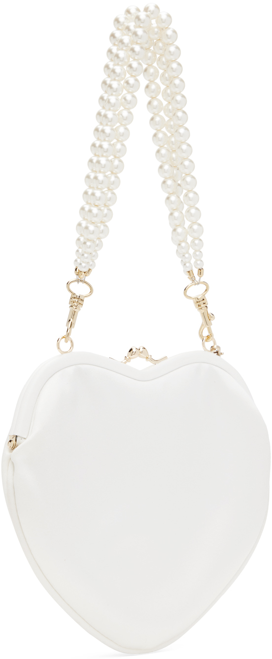Vivienne Westwood Heart Shaped Satchel In A404 Ivory