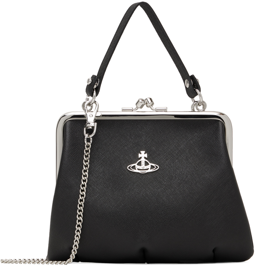 ★Vivienne Westwood★ True Frame Pulse Tote Bag Silver 4B010 vivienne-westwood-black-granny
