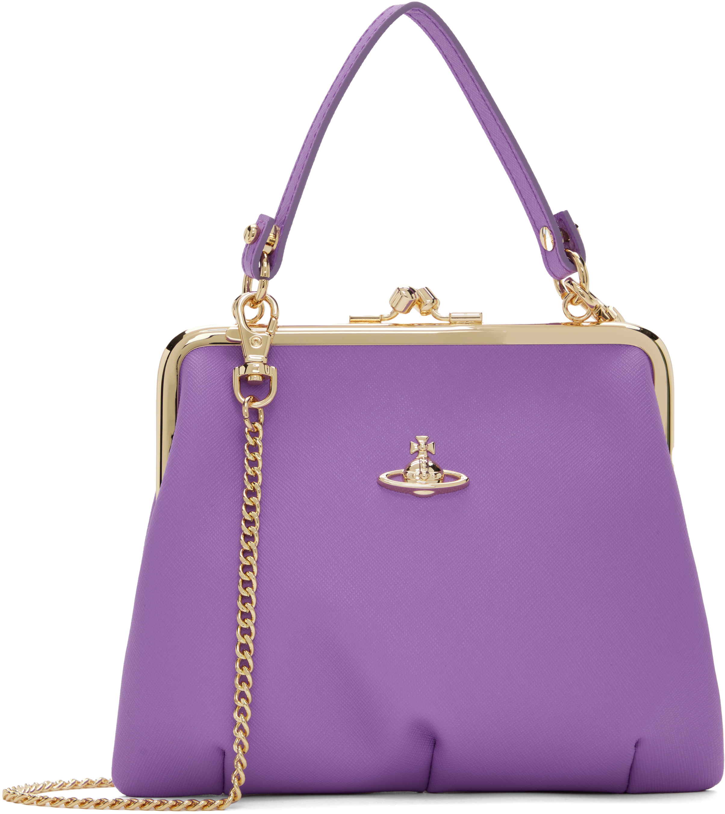 Purple Granny Frame Bag