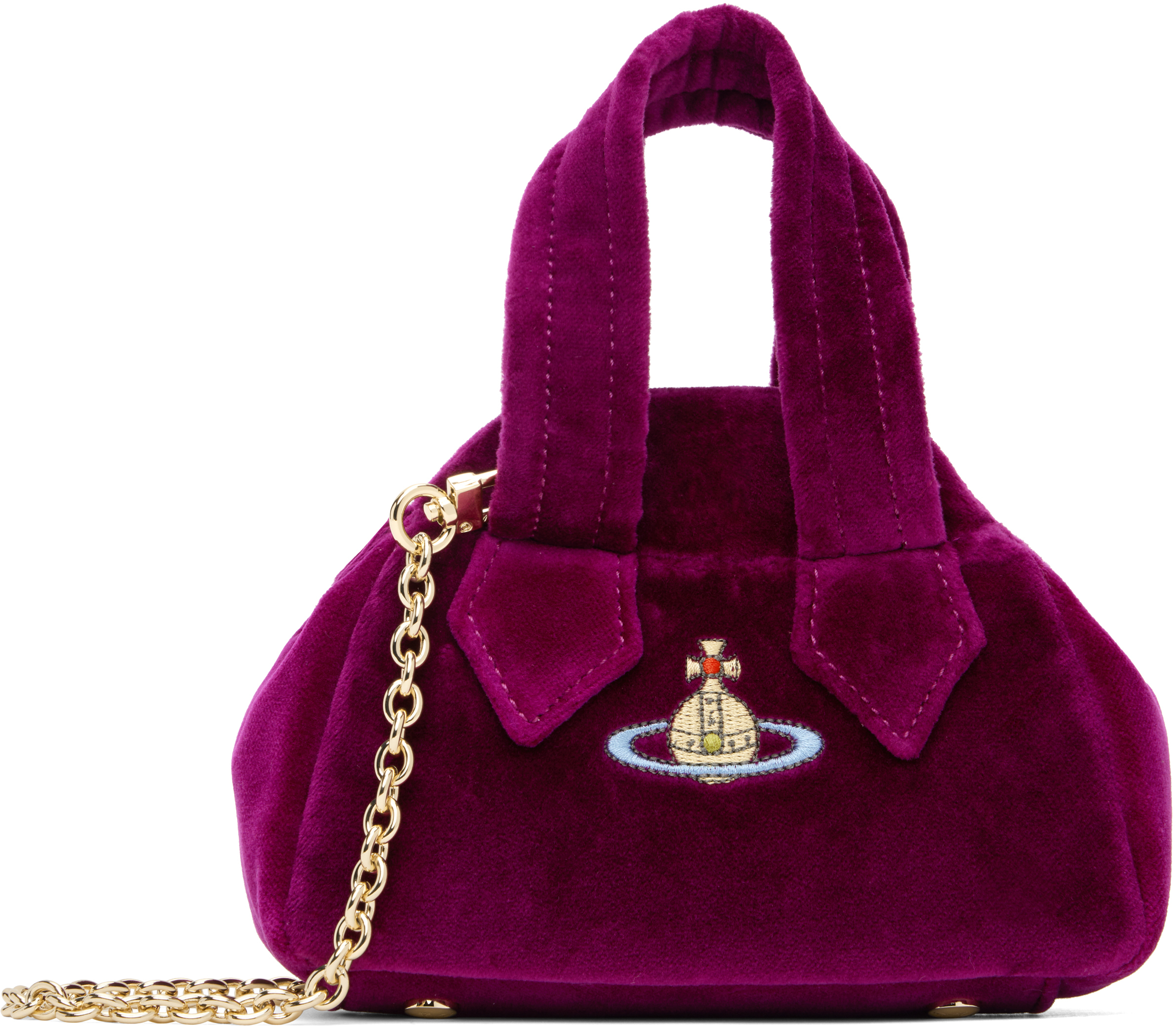 Shop Vivienne Westwood Purple Archive Mini Yasmine Bag In J408 Purple