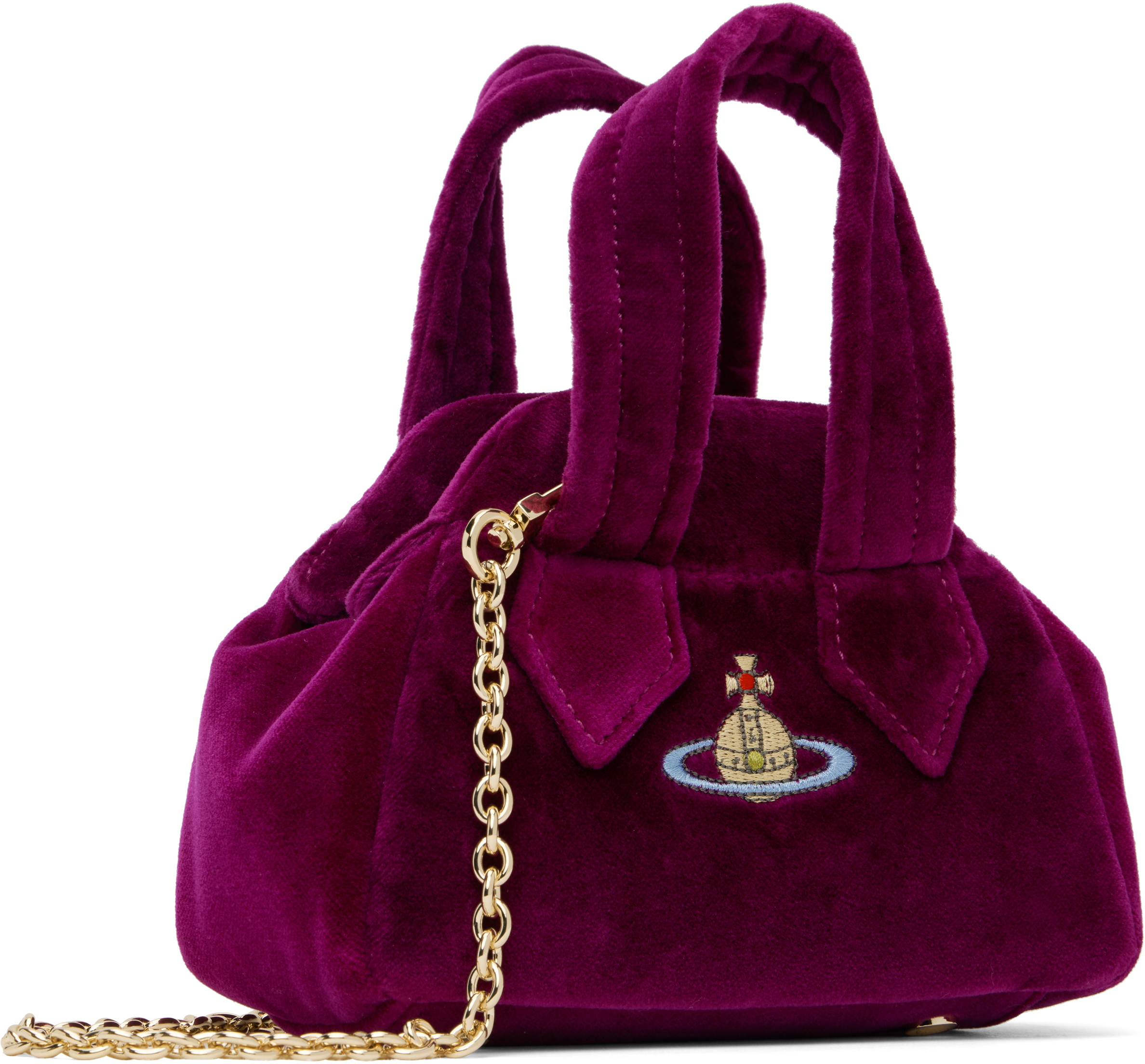 Vivienne Westwood Purple Archive Mini Yasmine Bag In J408 Purple